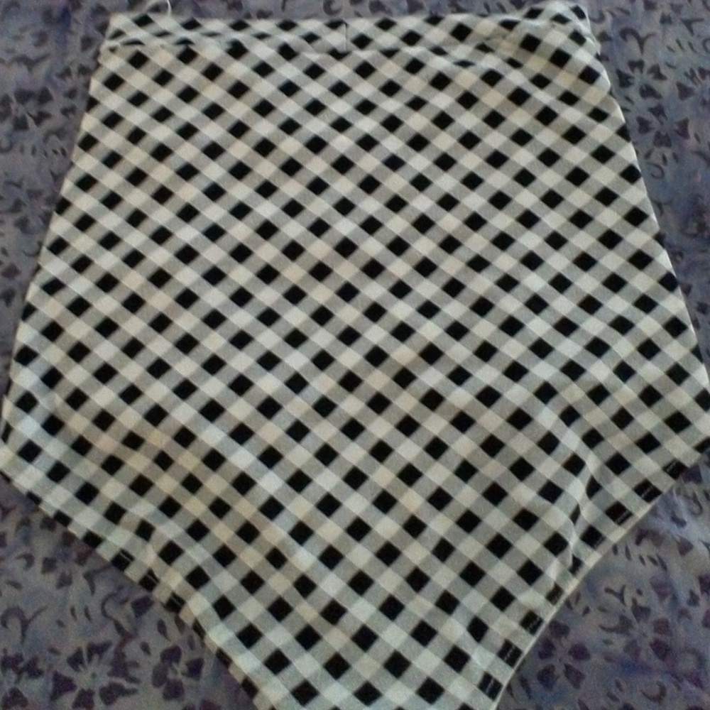 Checkered bikini bottoms.